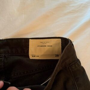 Men Rag & Bone Dark Wash Slim Leg Pants
